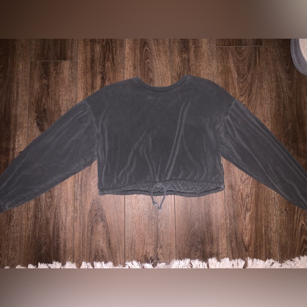 Grey Cropped Pullover